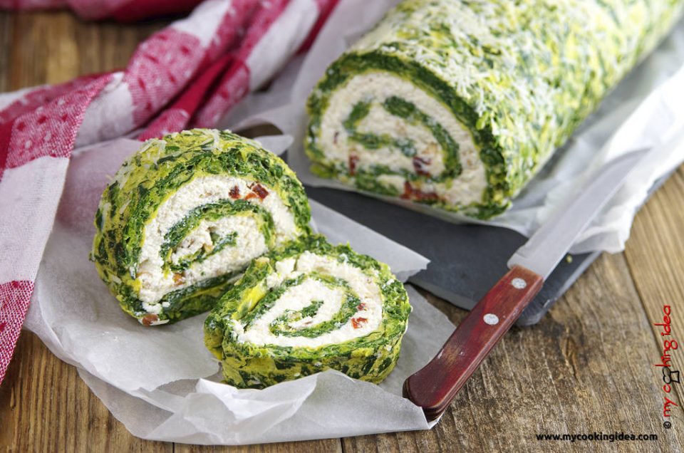 Rotolo di spinaci, idea antipasto