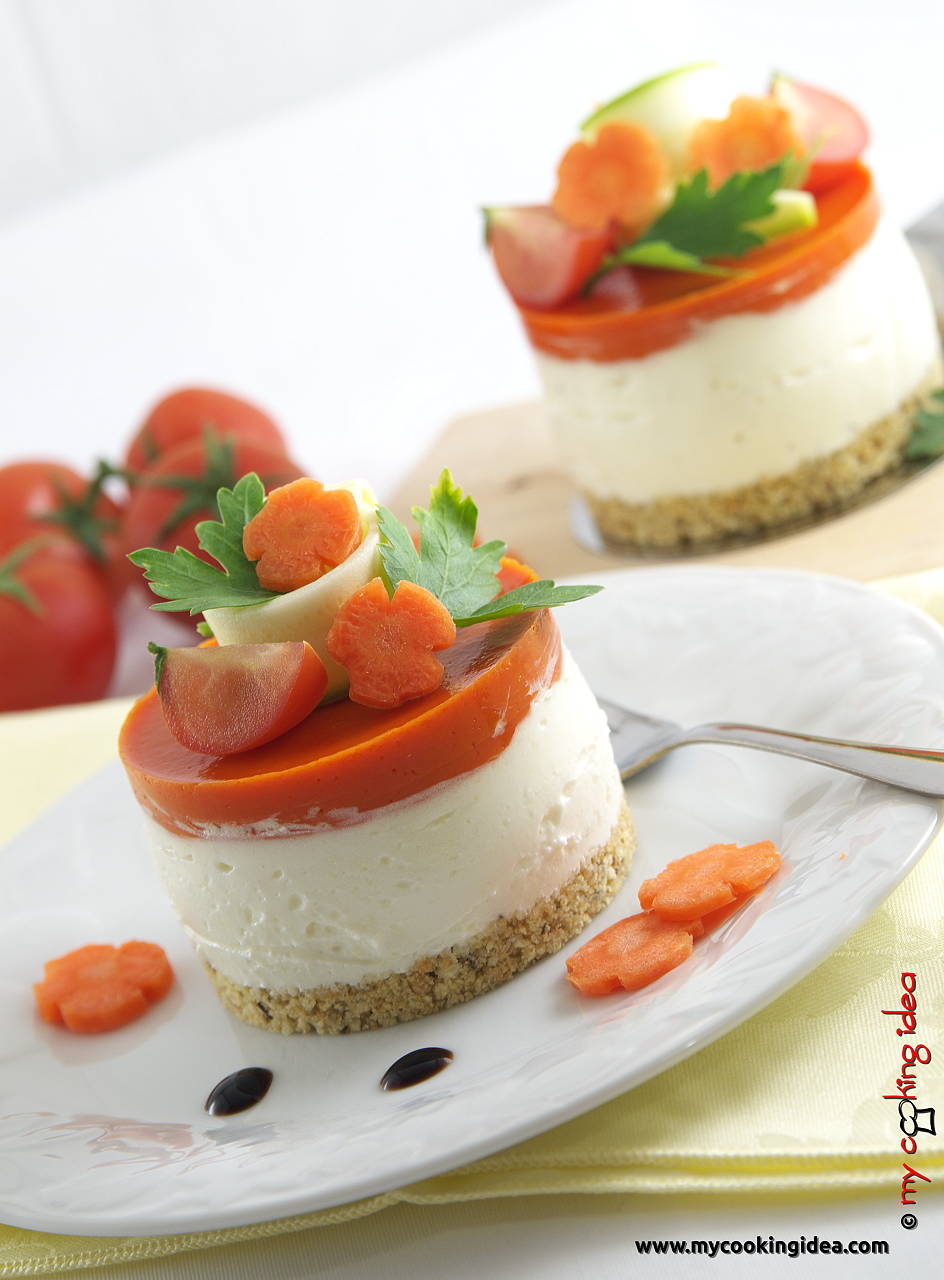 Cheesecake salato con peperoni, ricetta antipasto
